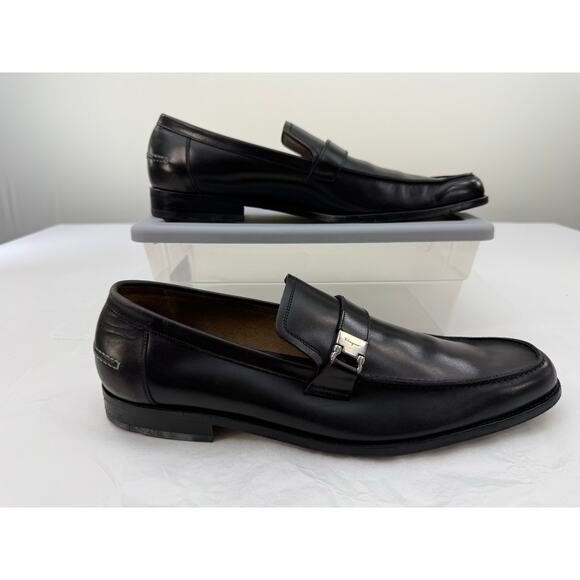 Salvatore Ferragamo Vintage Black Leather Loafers Men’s Sz 13 Italy Dress Shoes main image 8